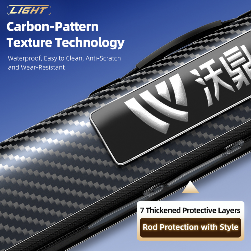 Woding Carbon Fiber Hard Shell Fishing Rod Bag